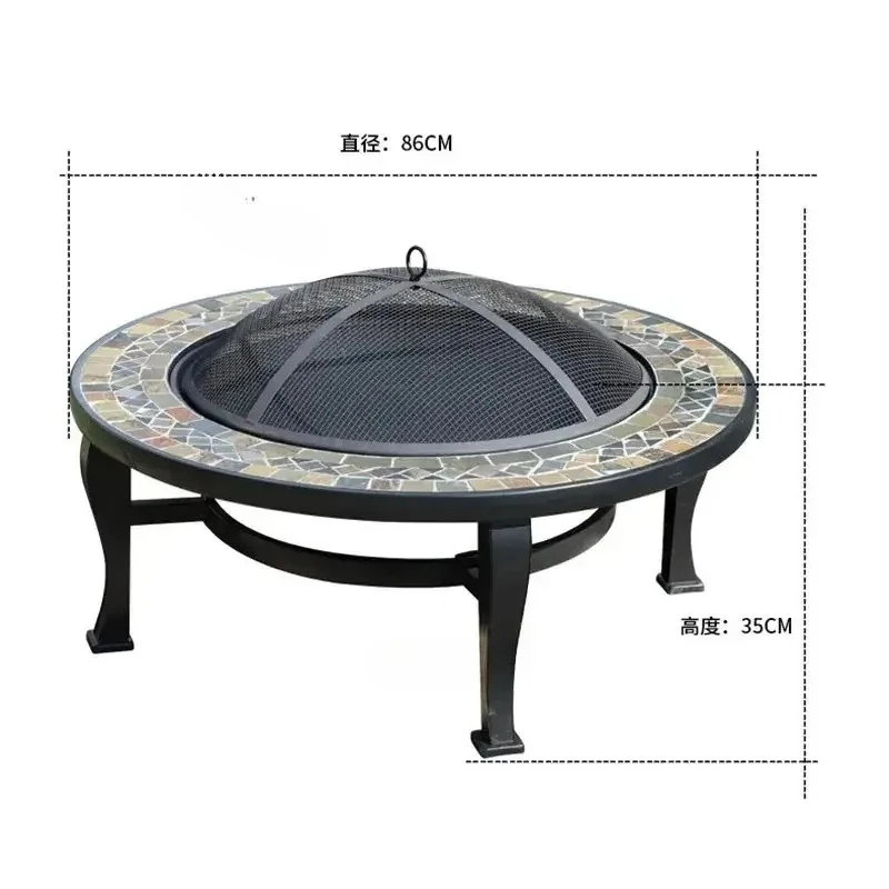 Outdoor Garden Villa Heaters Balcony Fire Pits Coffee Shop Restaurant Commercial Brazier Courtyard Camping Barbecue Table