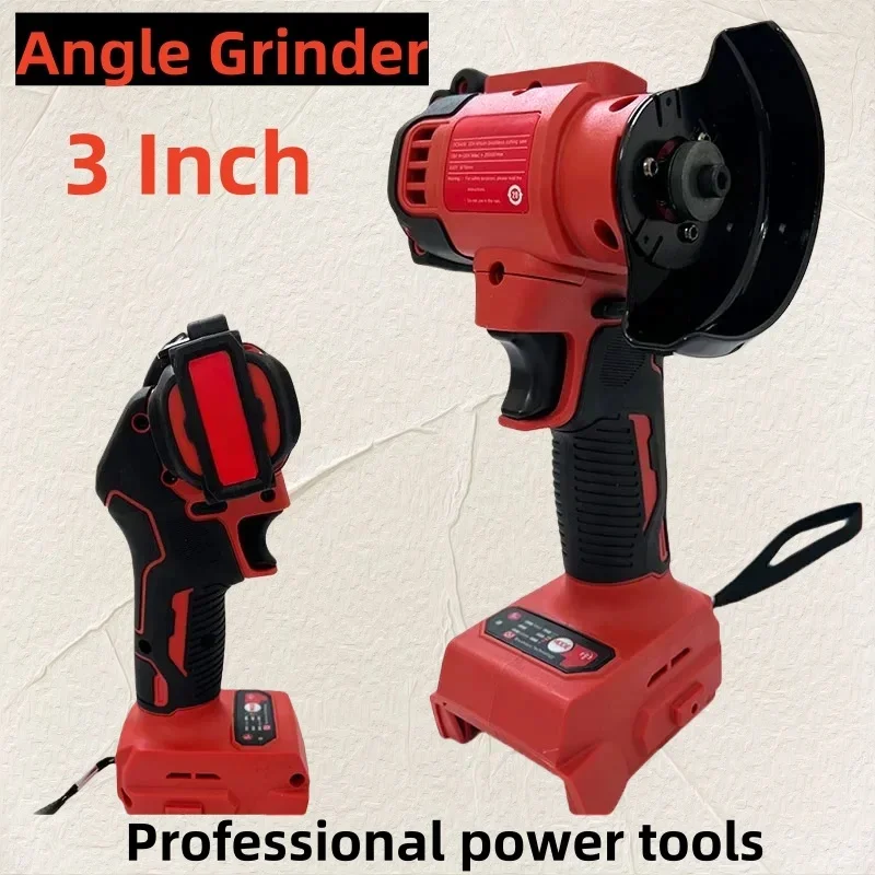 

Новая беспроводная угловая шлифовальная машина 3 дюйма, мини-полировальная машина, инструмент для резки и шлифовки с алмазным диском, совместимая с аккумулятором Milwaukee 18V.
