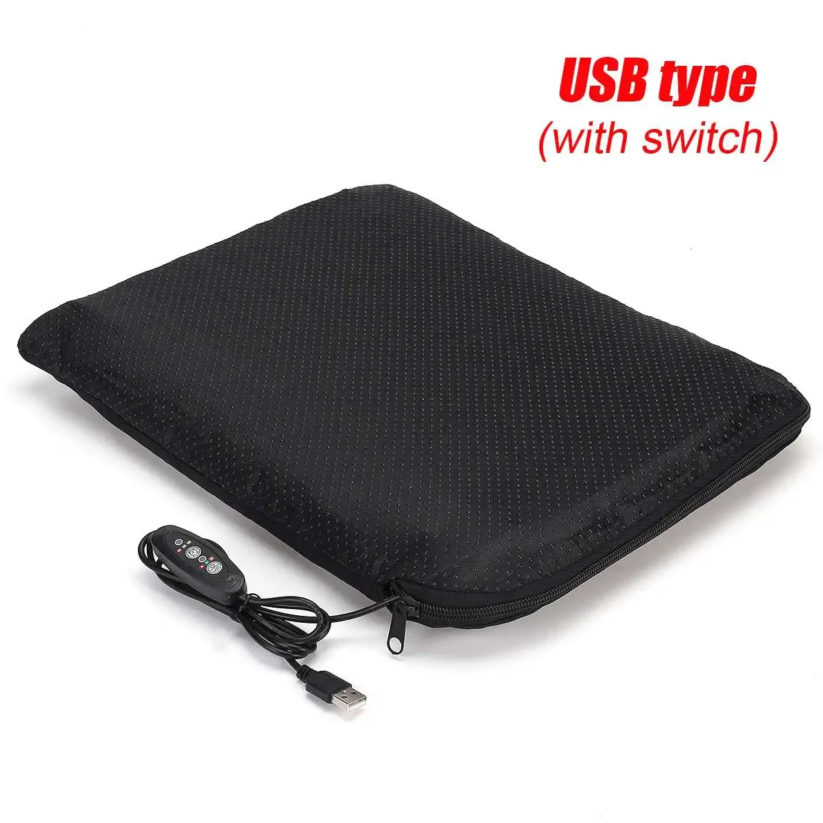 Portable USB Electric Heating Pads Cushion Mat Winter Warmer Camping With Bag For Travelers Drivers Office Employees