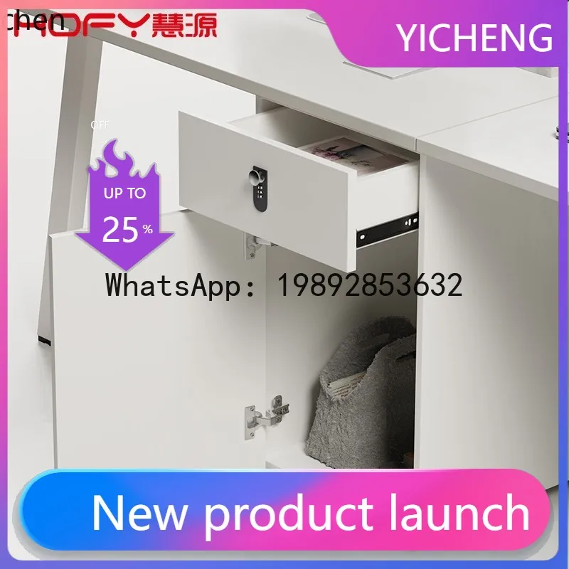 

office desk and chair combination white environmentally friendly workstation screen partition card position conjoined