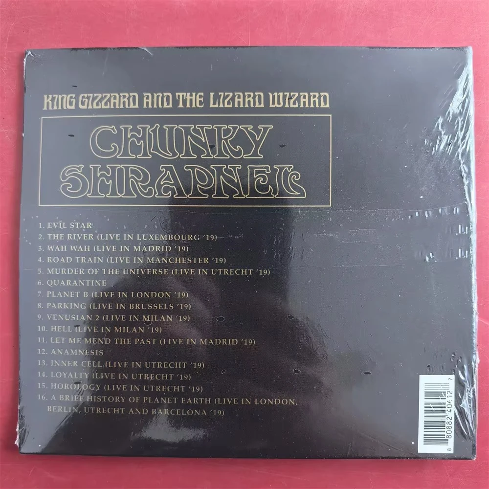 Rock King Gizzard And The Lizard Wizard Music CD Chunky Shrapnel Album Evil Star Music Record Cosplay Walkman Car Soundtrack Box