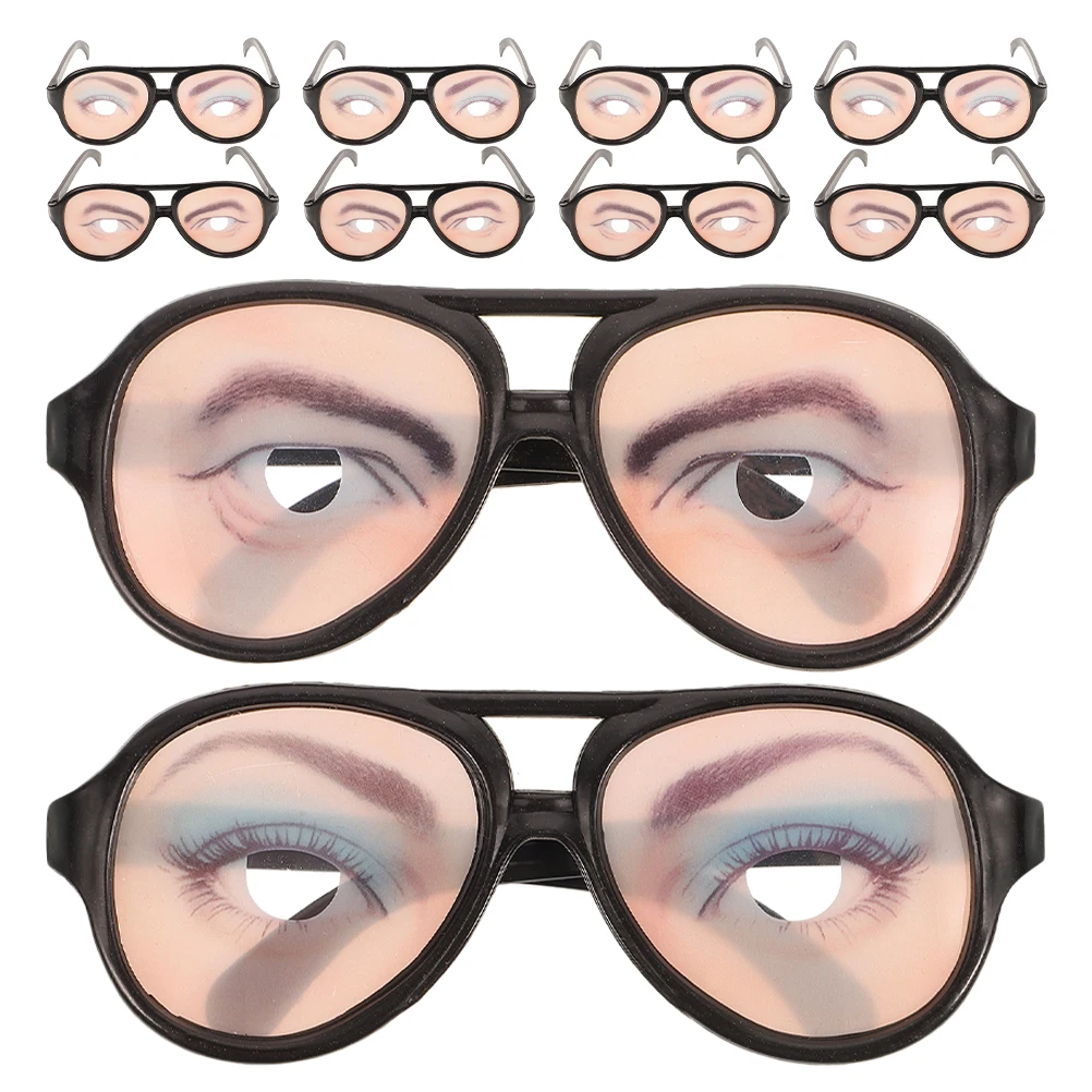 Óculos engraçados acessórios de halloween óculos adereços olhos truque óculos traje óculos de sol