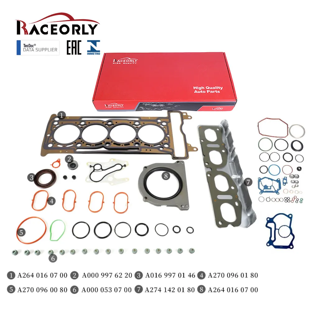 M264 2.0L Pistons & Rings Gasket Rebuild For Mercedes C300 E300 GLC300 2019-2023