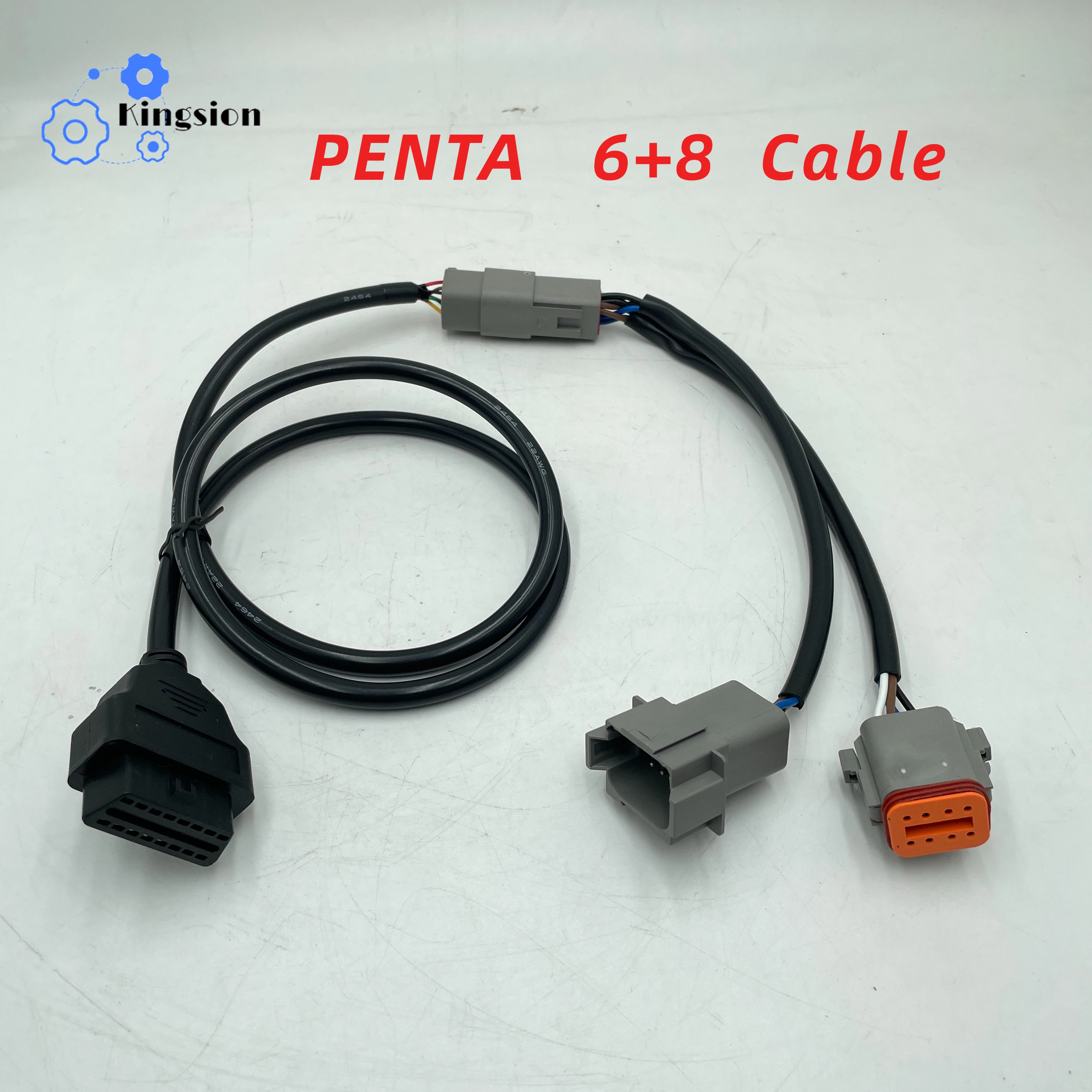 

Marine Engine Diagnostic Connect Cable of 6+8 Pins + Software for VOLVO Vocom Vodia Scanner Tool Adapter Penta Industrial Parts