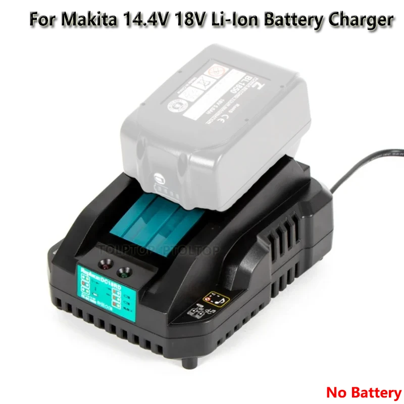 

Портативное зарядное устройство 3/4A DC18RC для Makita 14.4V18VLi-Ion зарядное устройство Bl1830 Bl1430 Dc18Ra электроинструмент батарея EU/USPlug