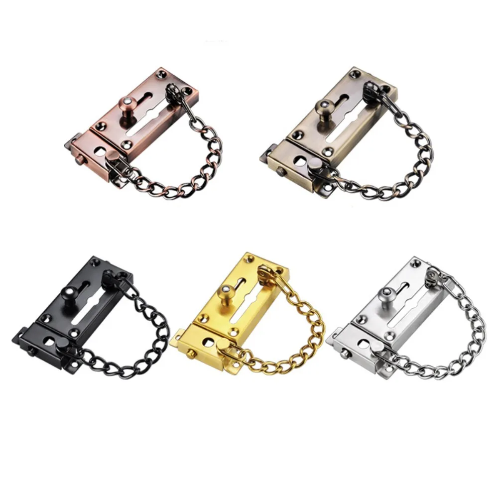 Door Lock Insurance Door Bolts Chain Lock Thickened Stainless Steel Anti-theft Chain Doors Windows Hardware Home Safety Supply