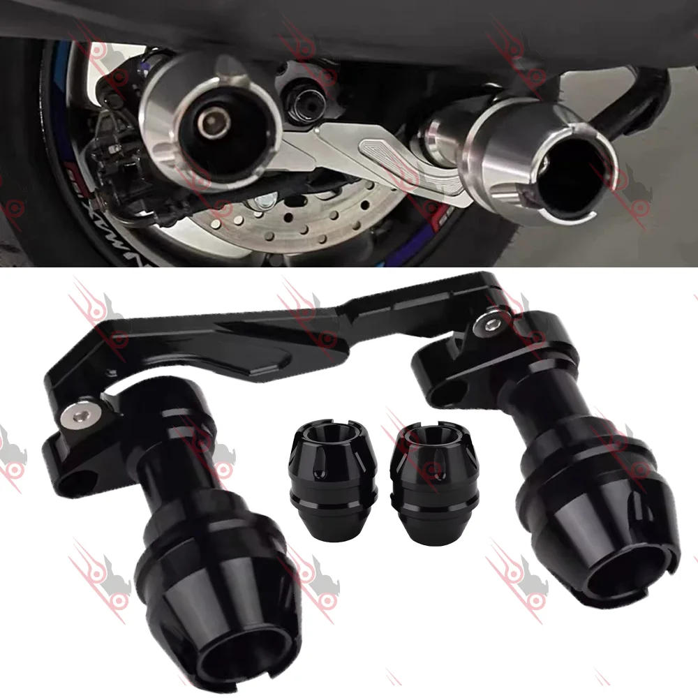 Für Honda PCX125 PCX 125 150 Zubehör: Vordergabel-Rad-Sturzschutz, Auspuffrohr-Rahmenschutz, Sturzpad, Anti-Crash-Protektor