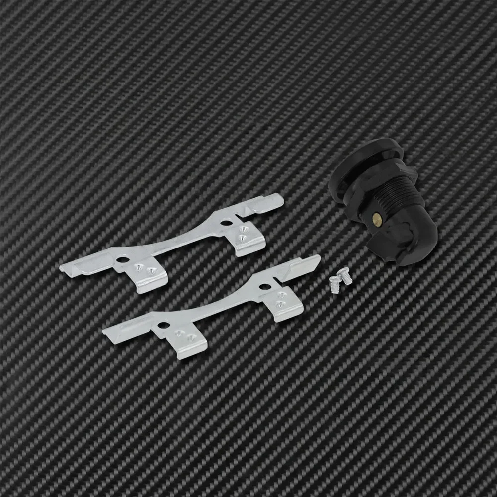 Motorcycle CNC Fuel Door Latch Push Button Gas Oil Cap Tank For Harley Touring Street Glide Electra Glide Road Glide 1992-2025