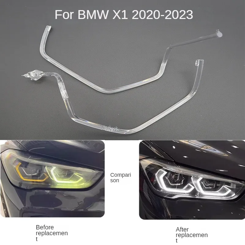 

For BMW X1 F49 2020-2023 DRL Light guide plate Light guide tube Headlight Daytime Running Light Guide Angel Eye