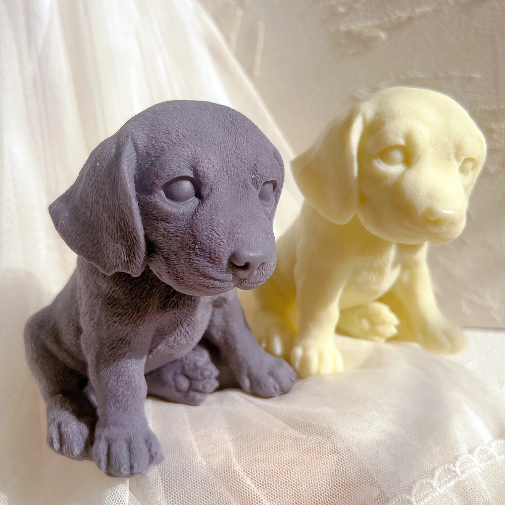 3 Breed Puppies Wax Silicone Mould Beagle Dog Candle Silicone Mold Animal Puppy Dog Lover Home Decor