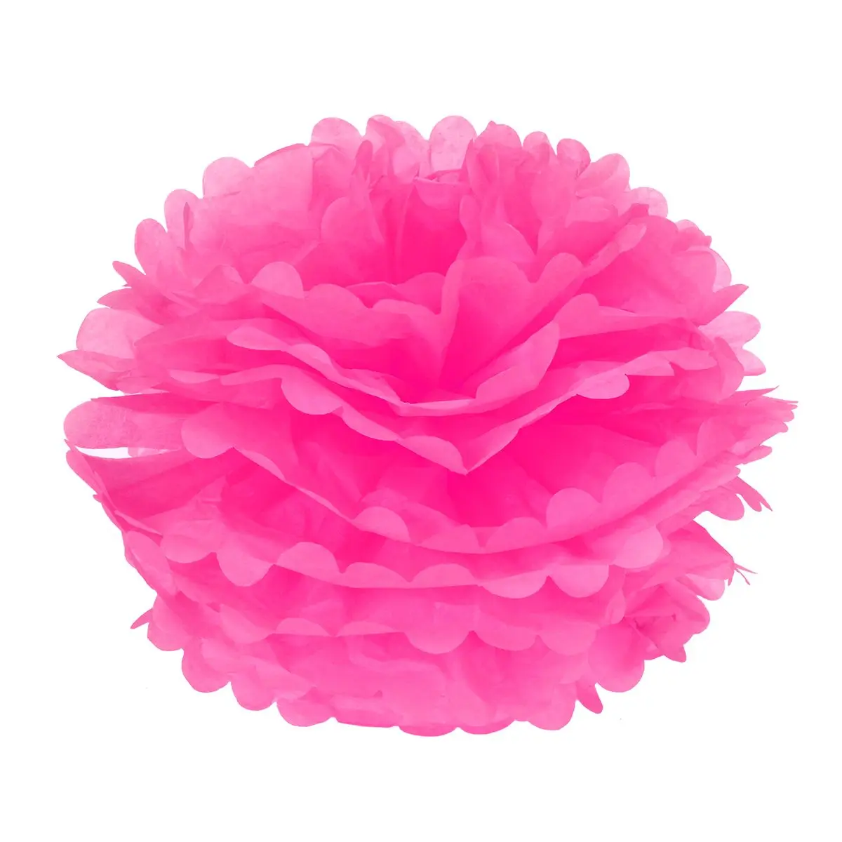 12 PCS Special Style Decorations Holiday Paper Pompoms Flower Balls Bouquet Pink Rosy