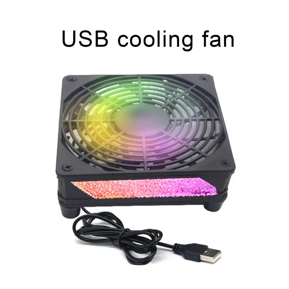 Quiet Fan Mini Usb Computer Fan for Android Tv Box Router Single/dual 1800rpm Mute Heat Dissipation Cpu Cooler Compact Efficient