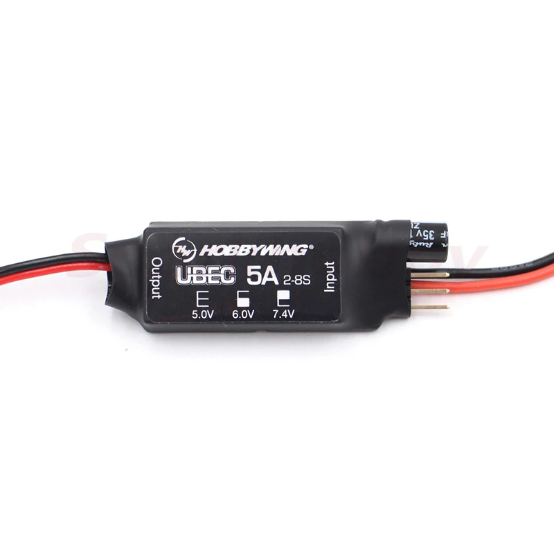 Hobbywing UBEC 3A 2-6S Lipo / 5A 2-8S Lipo Voltage regulation Power Supply Module Antijamming Suitable for RC Fixed Wing Drones