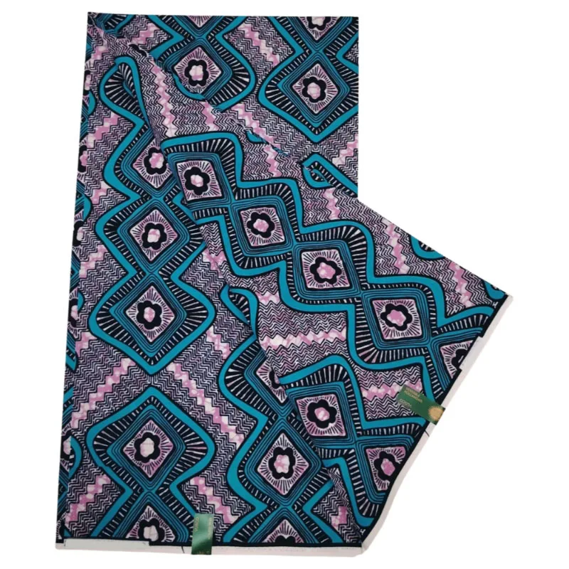 Newest Nigeria High Quality Ankara Wax Print Fabric Design 6 Yards Real Soft African Wax Fabric 100% Cotton For Women Dresses