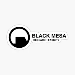 Black Mesa 10PCS adesivi per auto Kid Laptop Home Living Room Anime Funny Window Print Room Stickers bagagli Cute Decor Wall