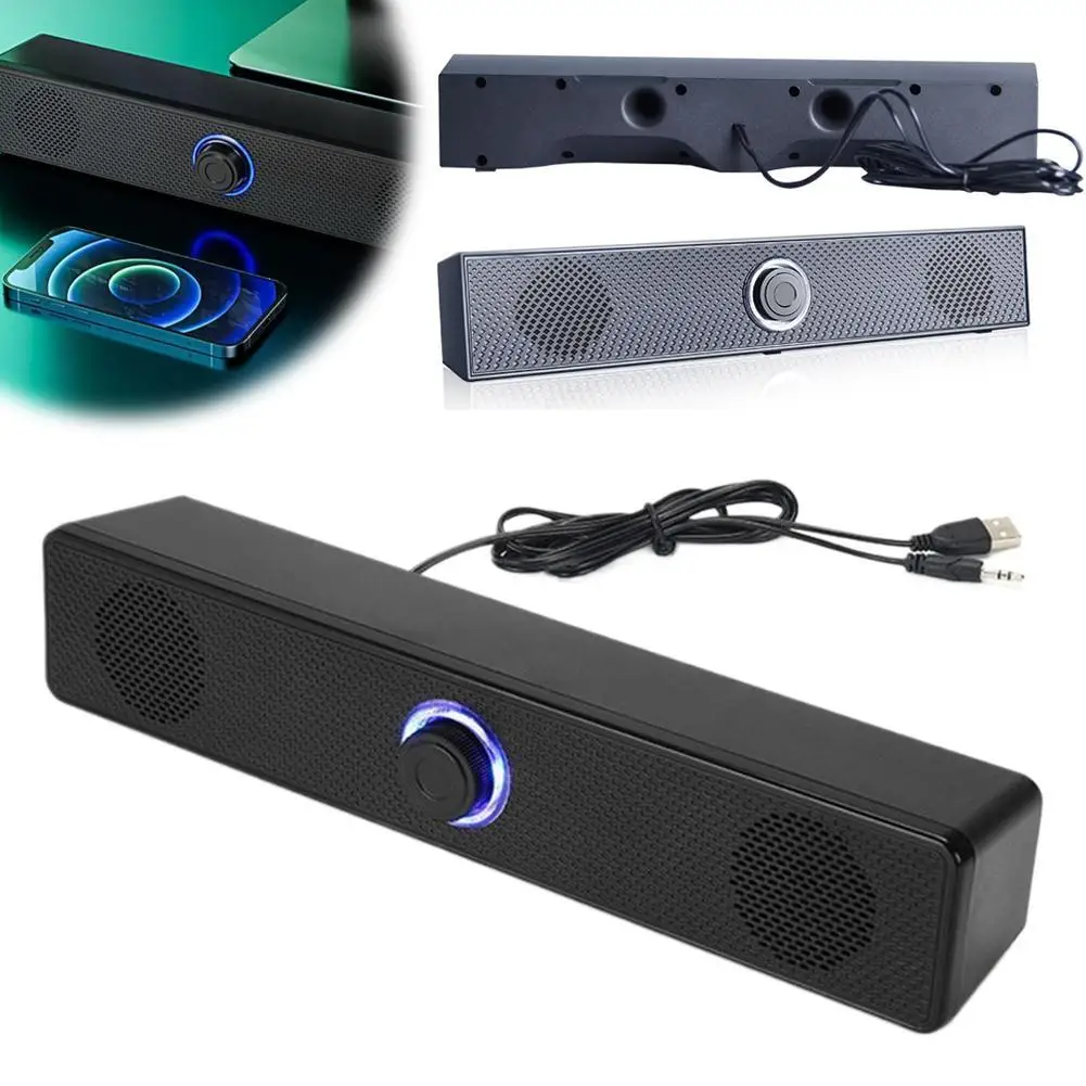 

Computer Speakers, USB Powered PC Speakers Wired Stereo Desktop Speakers For Computer, Desktop, Laptop, PC, Pad, Cellphone