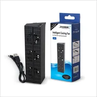 Dobe-ventilador de refrigeración con control inteligente de encendido/apagado para consola PS4 Slim Version