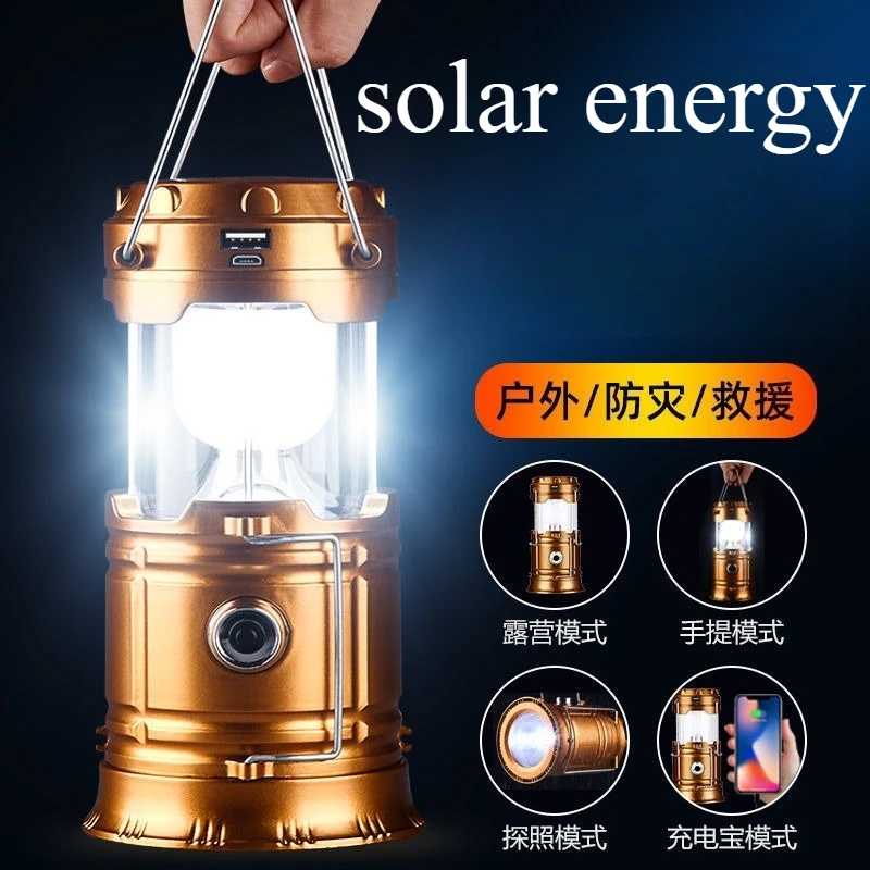 

Solar Camping Light Multifunctional Portable Outdoor Emergency Tent Lighting Street Vendor Camping Light