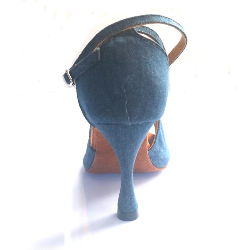 Loogtshon 2022 สไตล์Latin Danceรองเท้าSalsaสุภาพสตรีซาตินSoft Soleแฟชั่นเต้นรํารองเท้าแตะรองเท้า 7 ส้นผู้หญิงซาตินรองเท้า