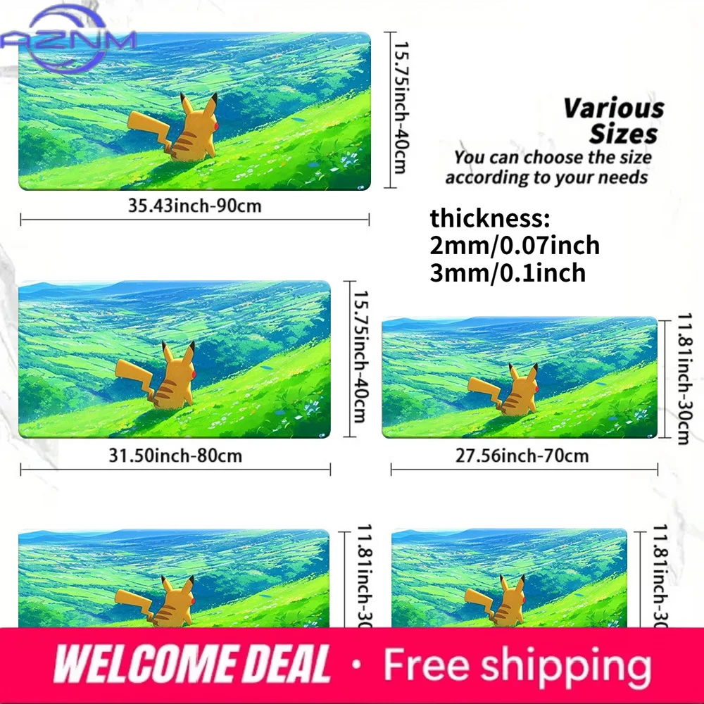

Pokemon Pikachu Scenic View Gaming Mouse Pad Non-Slip Desk Mat