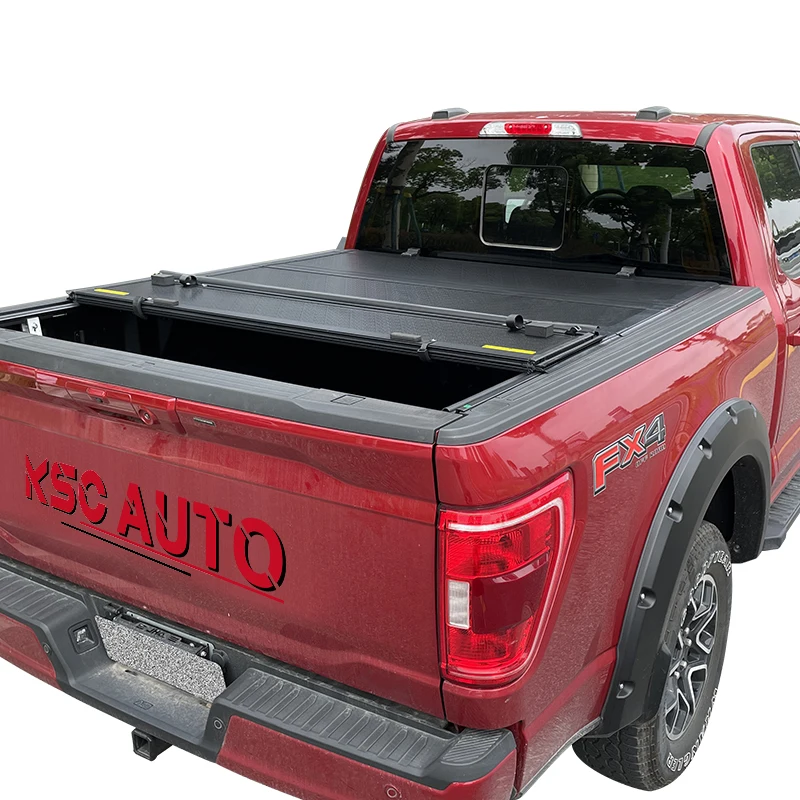  Hot Selling Hard Quad-Fold Low Profile Truck Bed Pickup Tonneau Cover For Chevy Silverado/GMC Sierra 2014-2023