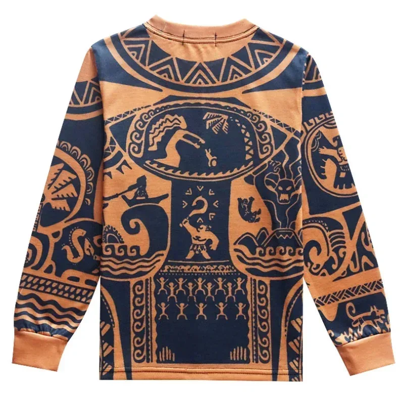 حار موانا منامة ماوي ملابس الطفل Vaiana تأثيري الشتاء الطفل بوتيك ملابس الأطفال زي طفل الفتيان ملابس خاصة 3-10aa