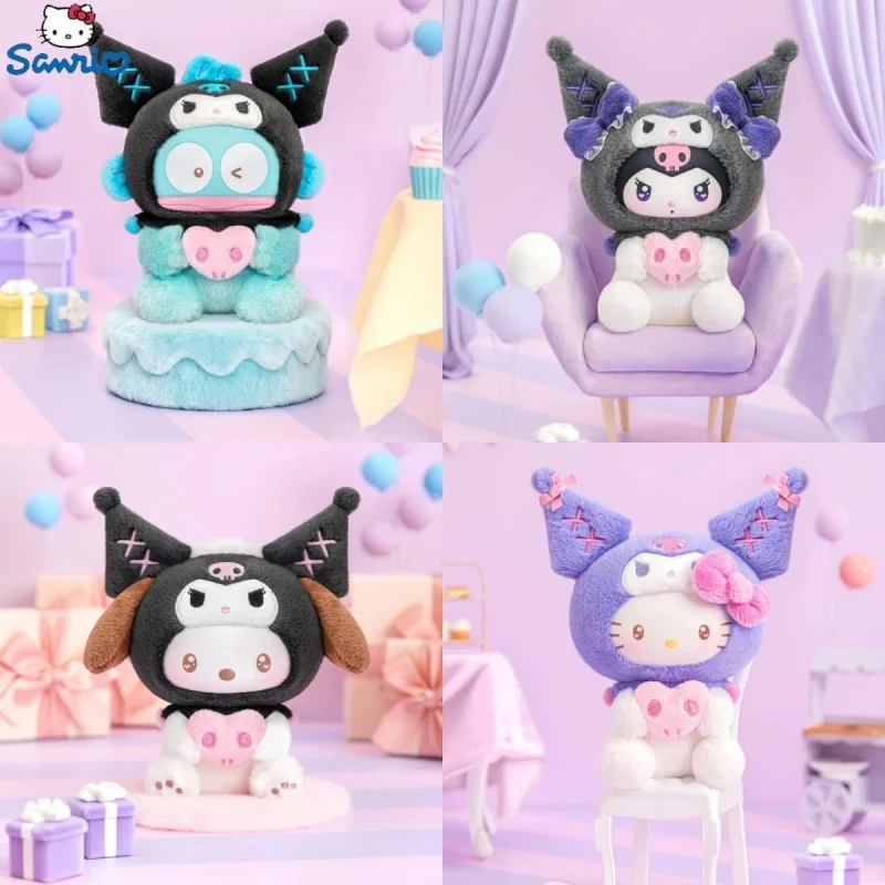 

Новый оригинальный Toptoy Sanrio Kuromi Party Series виниловая глухая коробка Kawaii настольный орнамент загадочная коробка-сюрприз Xmax игрушка в подарок