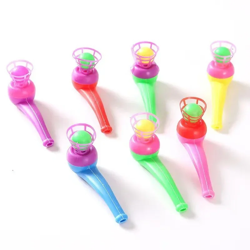 12-36Pcs Fun Magic Blowing Pipe Floating Ball Game Kids Birthday Party Favors school gift Carnival Christmas Party Prizes Toy