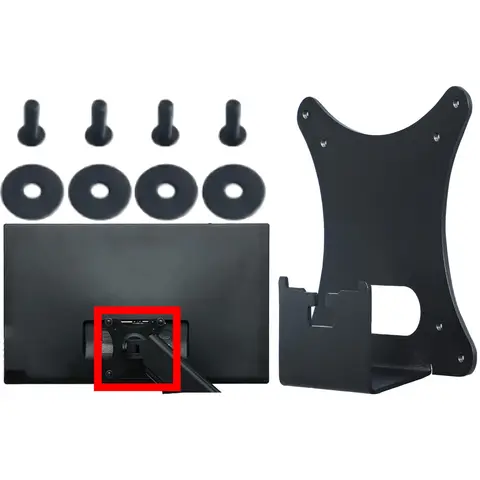 Nuovo di zecca per Dell S2240L S2340L S2440L S2240M S2340M Monitor Montaggio a parete 75x75 100x100 Monitor VESA Adattatore per bracci