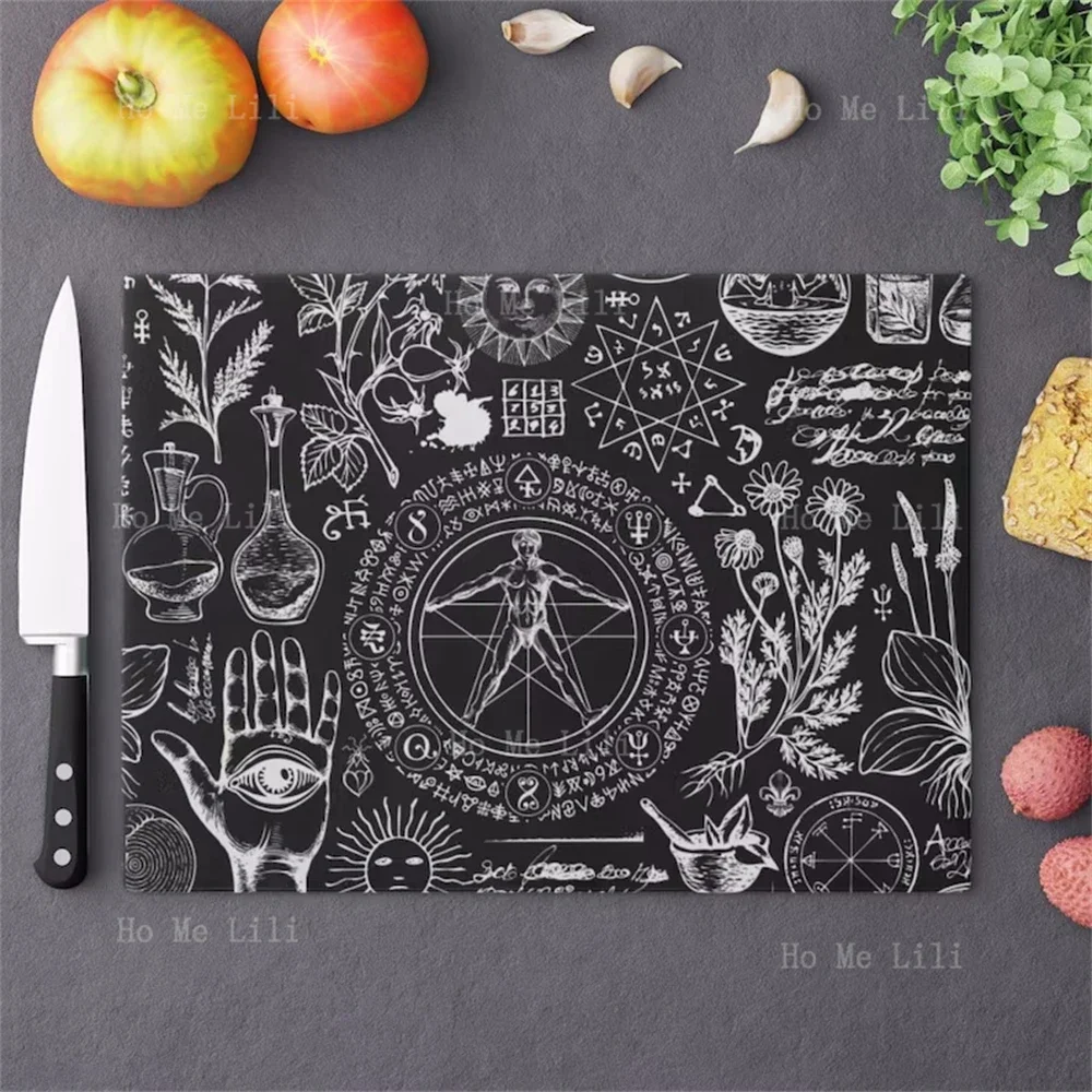 Black Witch Gothic Gift Placemat Kitchen Centerpiece