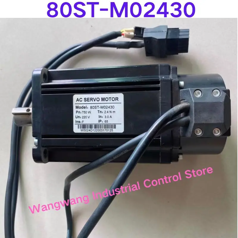 Second-hand test OK , 750W servo motor 80ST-M02430