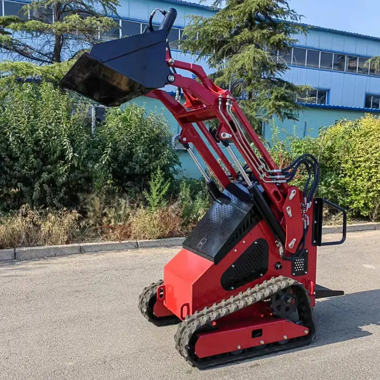 Mini Compact Skid Steer Multi Functional Skid Sliding Loader Small Shovel Crawler Hydraulic Track Loader