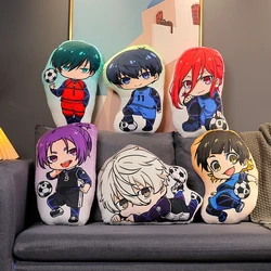 BLUE Lock Anime Plush Toy Pillow Isagi Yoichi Nagi Rin Chigiri Reo BLUE Lock Figure Bachira Meguru Plush  Dolls Birthday Gift