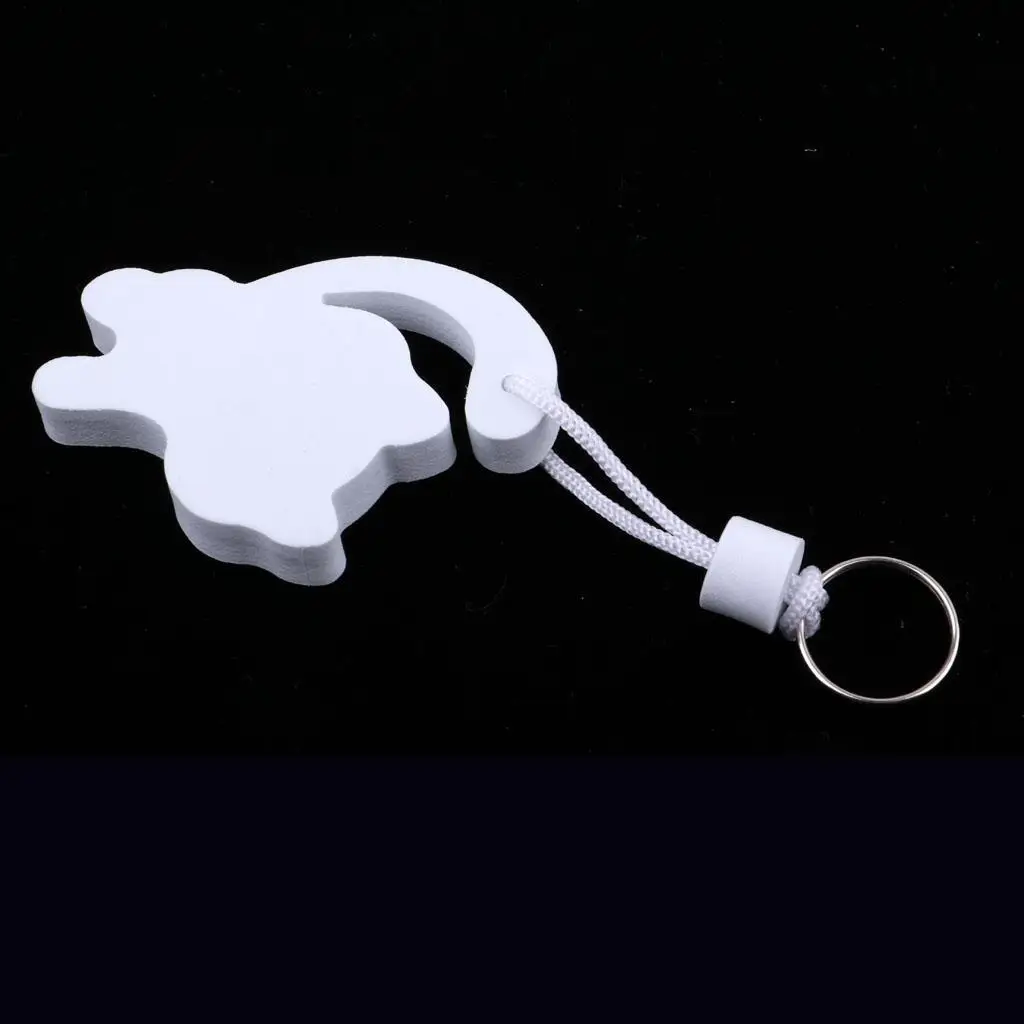 Yacht Sailing Boating Floating Key Ring Keyring Key Chain Cat White