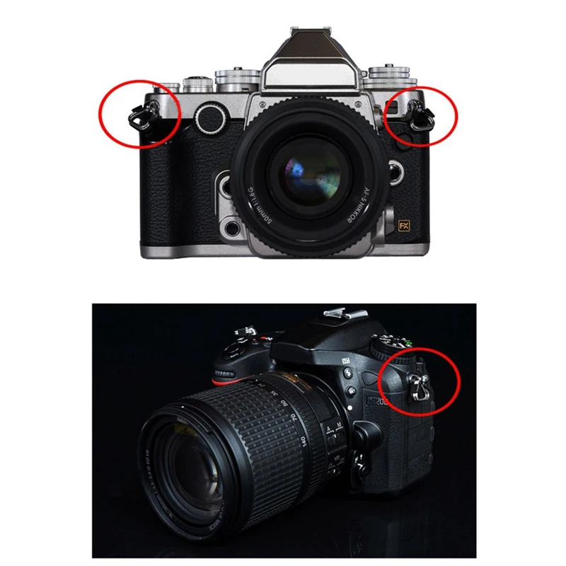 10Pcs Camera Lug Ring Camera Strap Triangle Split Ring Hook For Fujifilm For Lecia For Nikon For Canon For Olympus DSLR