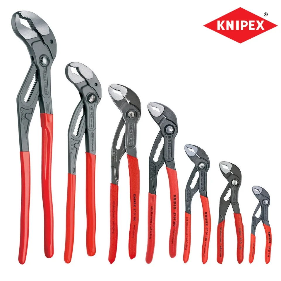 KNIPEX Cobra ® 8700180 8700250 Alicates para Bomba de Agua Hitech - 125mm a 560mm 8700125miniPliers