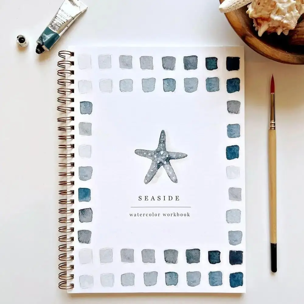 

Beginner-Friendly Watercolor Workbooks Art Crafts with Paint Brush 12 Colors Watercolor Paint Set Novelty Painting