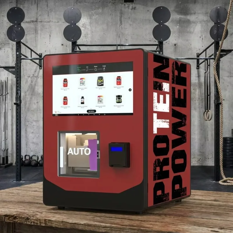 FL Compact Automatic Protein Shake Vending Machine Tabletop Supplement Station with Cashless Payment for Sports Clubs