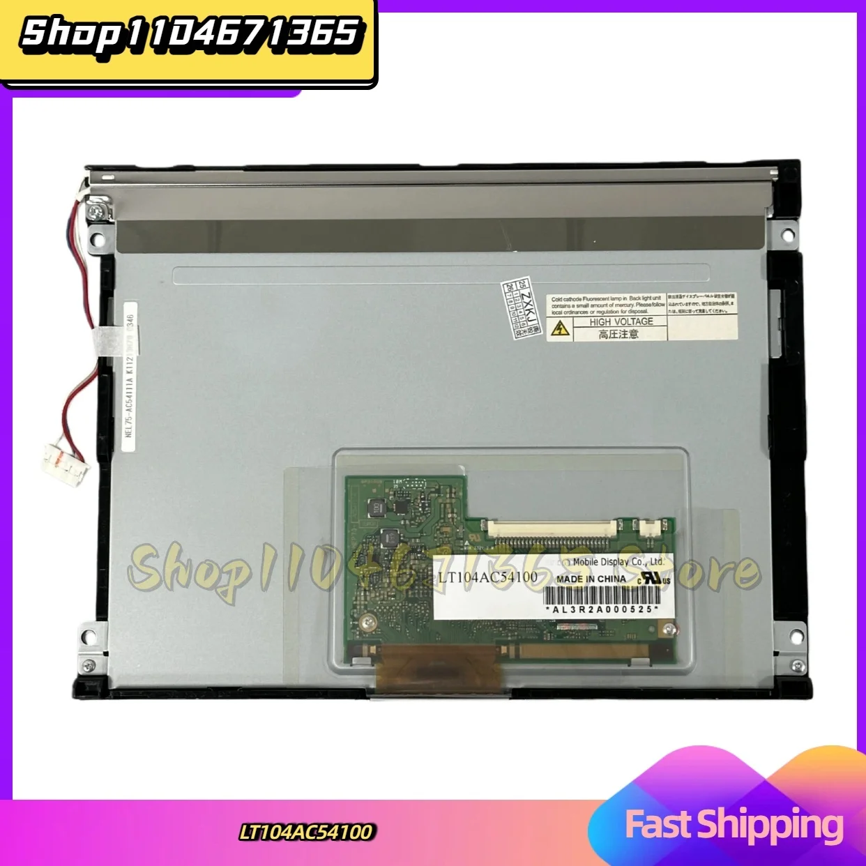 

LT104AC54100 LT104AC54200 10.4 Inch LCD Display Screen for Repair Replacement 640*480