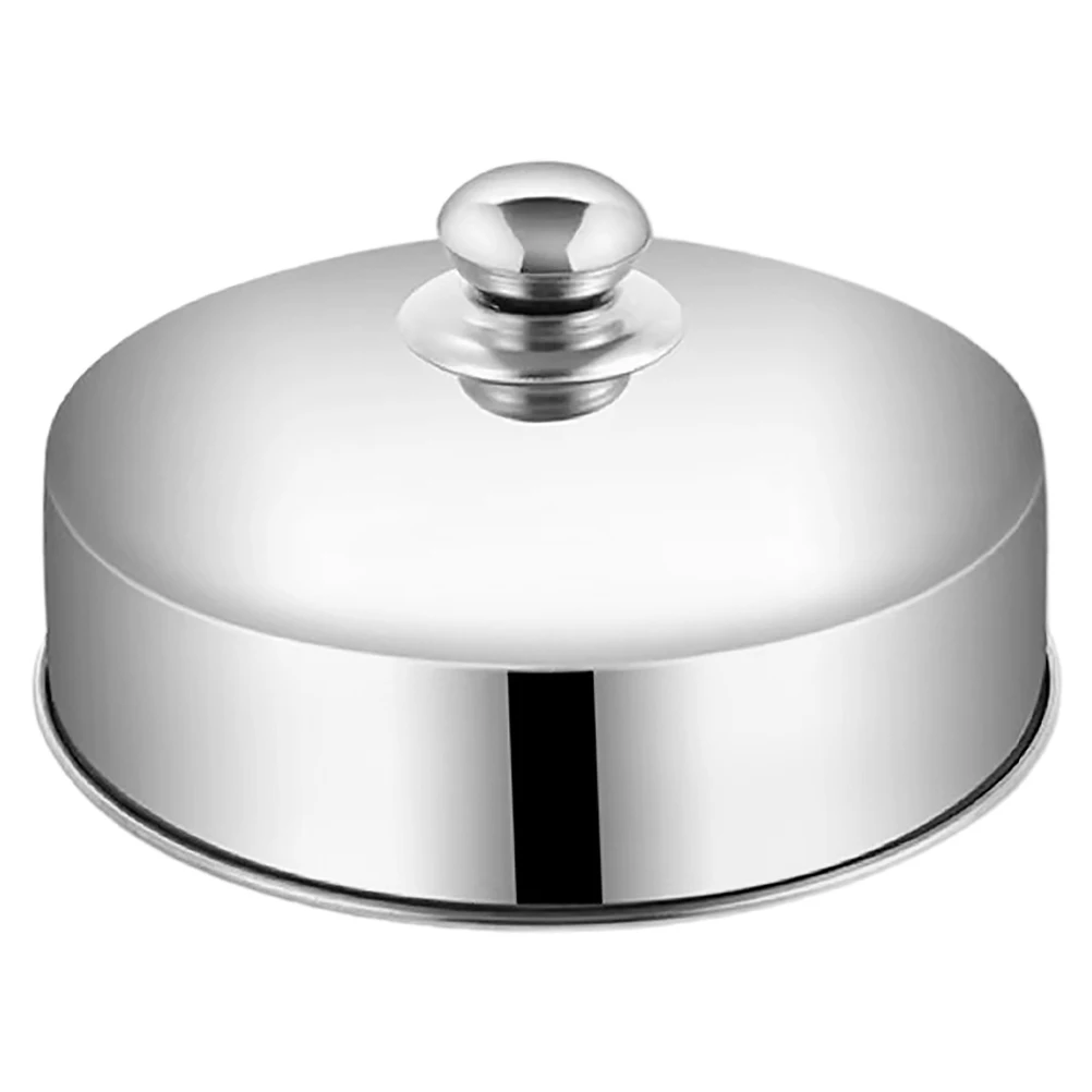 

Stainless Steel Steamer Lid Dome Lids Food Serving Cover Steak Kitchen Accessory Covers for Indoor Pot Protective