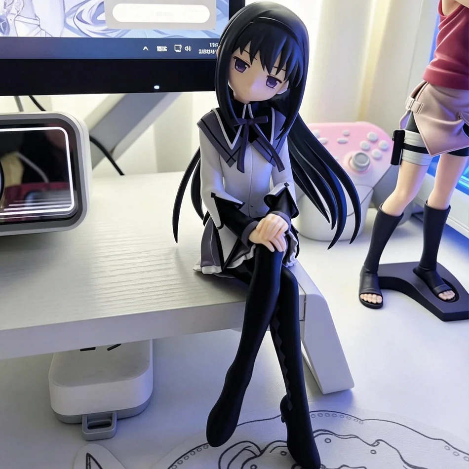 Madoka Magica Banpresto Noodle Stopper 18cm Anime Figure Madoka Kaname Miki Sayaka PVC Statue Desktop Decoration Gift
