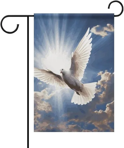 Welcome Garden Flag for Outside Dove Sky Double Sided Flag Small, 12x18 Inch XXQ
