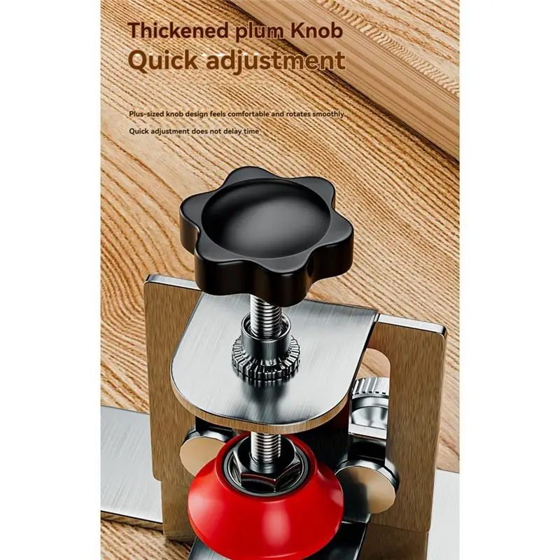 A98E-2Pcs Stainless Steel Cabinet Door Mounting Jig Cabinets Frame Clamp Household Door Mounting Support