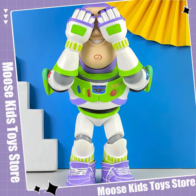 

Toy Story Buzz Lightyear Anime Figurine Disney 25cm Handmade Doll Model Buzz Lightyear Room Decor Toy Story Collection Ornaments