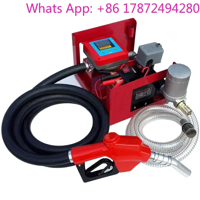 Large Flow Self-Priming Automatic Electric Pump 12V/24V/220V Quantitative Refueling Oil Tanker