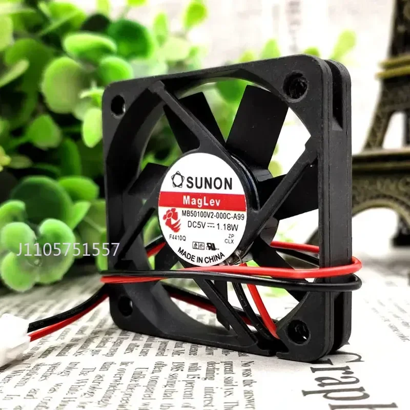 Original Built-in SUNON5010 5V 1.18W MB50100V2-000C-A99 Precision Instrument Fan for Electronics Cooling