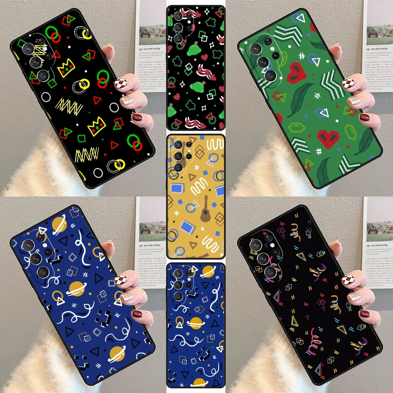 Dsmp Inspired Bowling Alley Carpet Phone Case For Samsung Galaxy S23 S21 S20 FE S24 S22 Ultra Note20 S10 S9 S8 Plus Cover