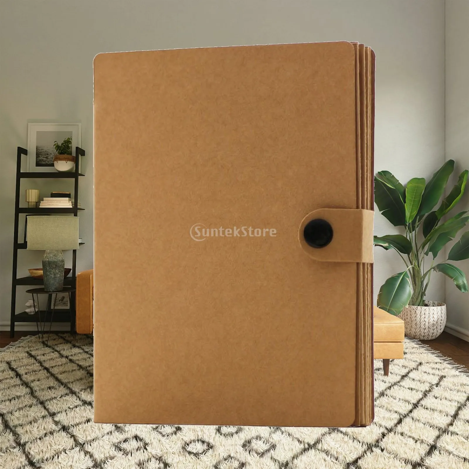 Foldable Accordion Photo Album | Flap-and-Button Fastening, extendable Photo Album, for Memory Displays