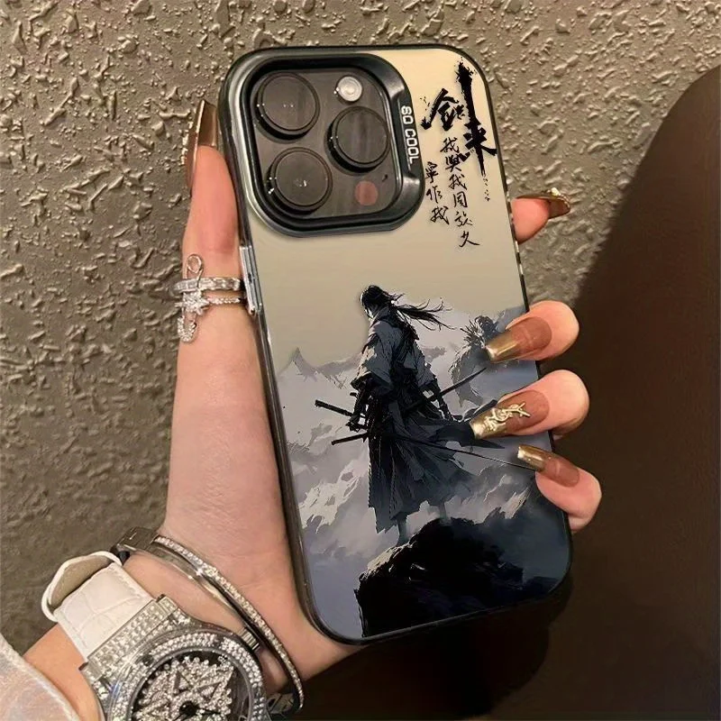

Chinese Hero Case for iPhone 16 15 14 13 12 11 Pro/ Max/Plus Anti-Fingerprint Anti-Shock Rear Cover