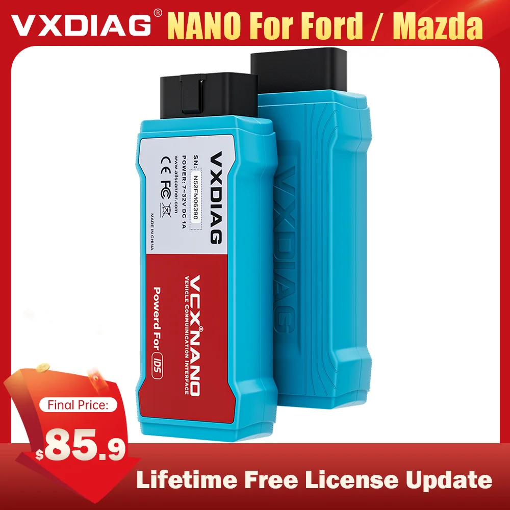 VXDIAG 2 in 1 VCX NX500 For Ford For Mazda OBD2 scanner IDSV131 J2534 ECU Programming car diagnostic tools Lifetime Free update